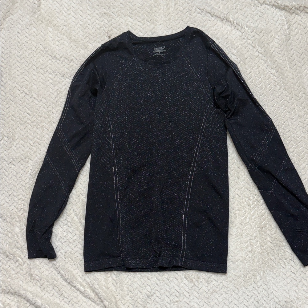 Athleta Sparkle Black Top